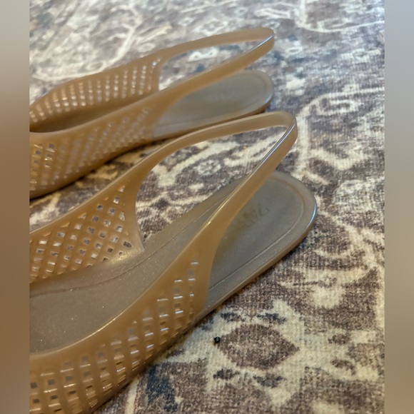 Zara rubber Jelly flats slingback 36/6 - Picture 5 of 6